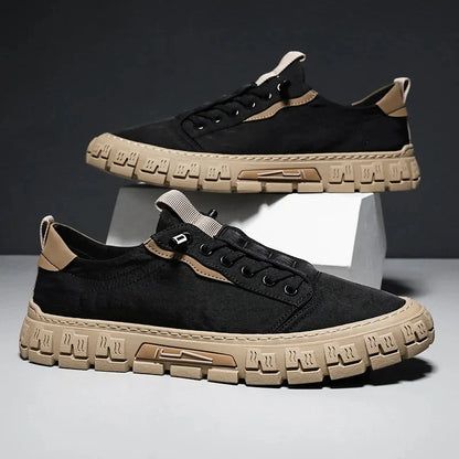 Callum | Men's Breathable Lace-Up Platform Sneaker