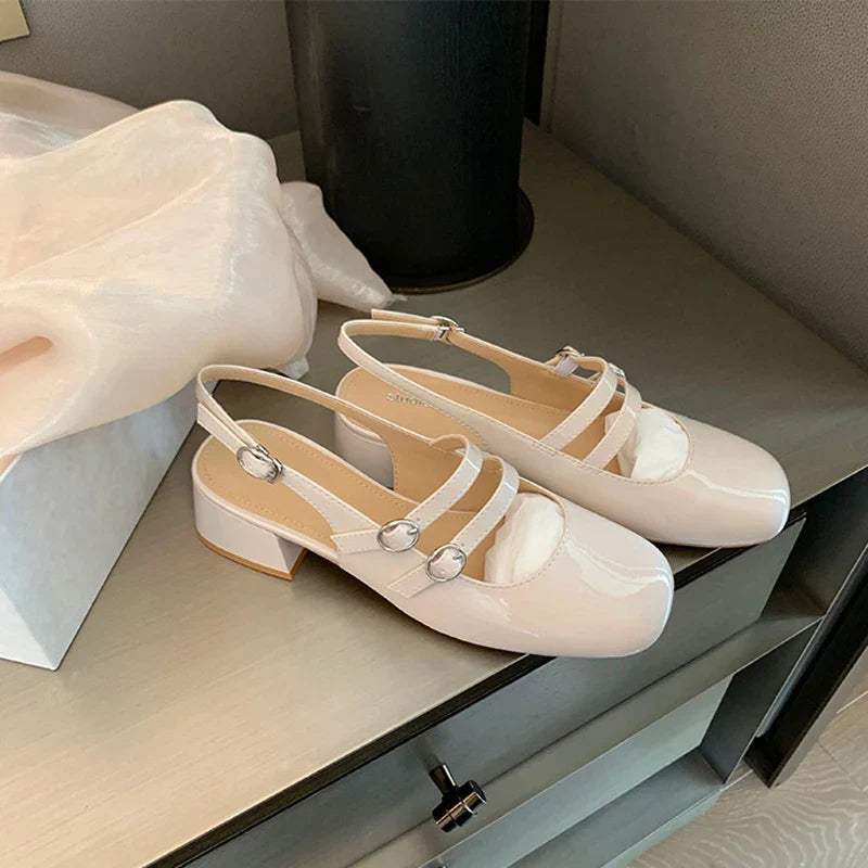 Orthopaedic leather everyday flat shoes for women | Nancy -9