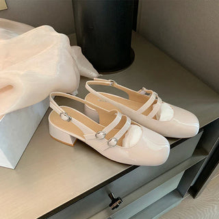 Orthopaedic leather everyday flat shoes for women | Nancy -9