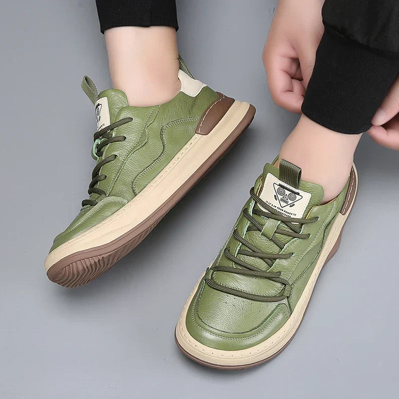 Noble Italian leather everyday trainers for men | Noble Italiana -8