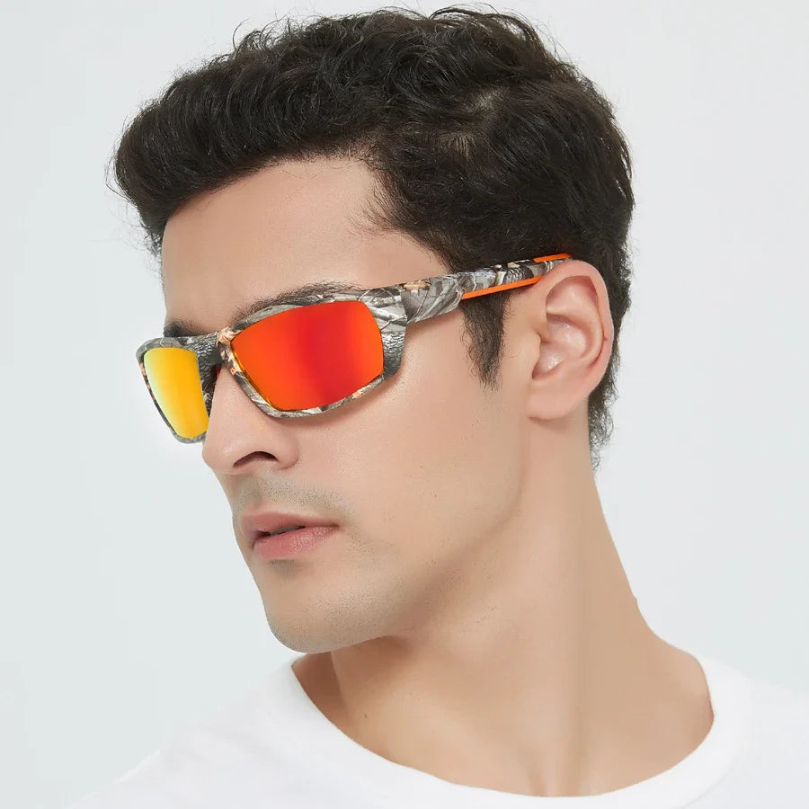 Camo sport polarised sunglasses for men | Wraith -4