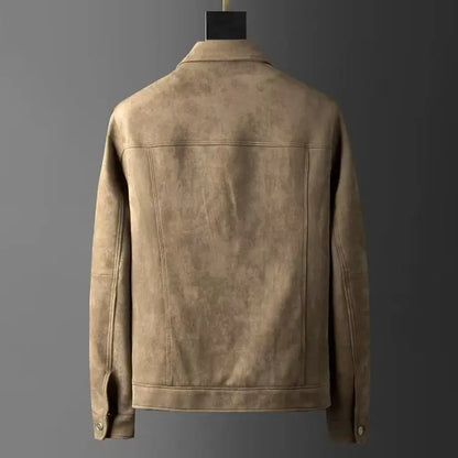 Classic suede smart casual jacket for men | St. Clair -7
