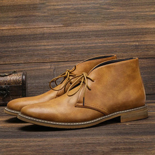 Elvarin | Men's Leather Chukka Boots with Cushioned Insole