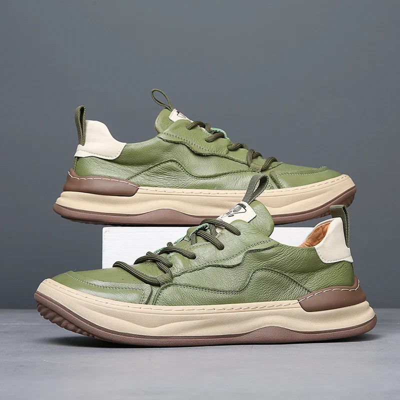 Noble Italian leather everyday trainers for men | Noble Italiana -2