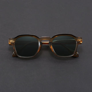 Square retro reinforced-hinge sunglasses for men | Maven -2