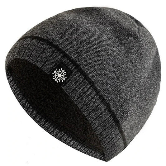 Warm knitted luxury winter beanie for men | Snowcap -1