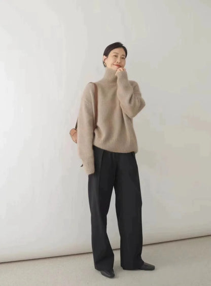 Rosamund | Women's Cashmere Turtleneck Sweater