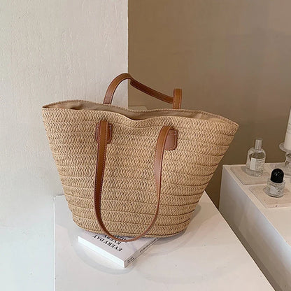 Odalys | Woven Straw Shoulder Bag