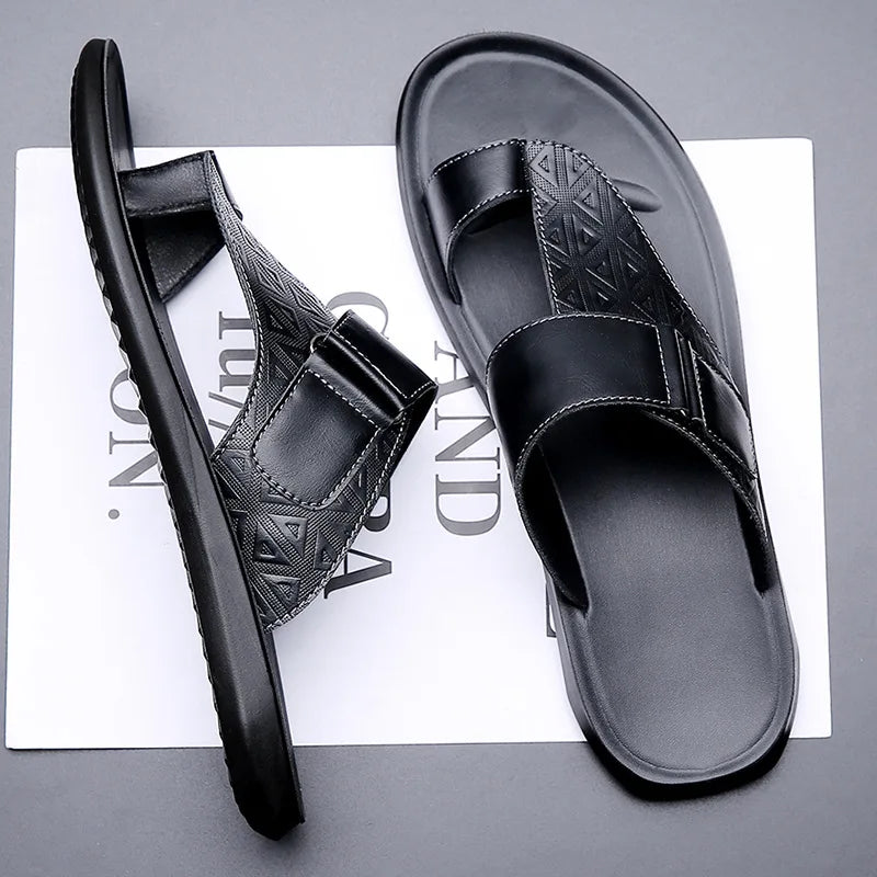 Classic leather everyday sandals for women | Ashmere -3