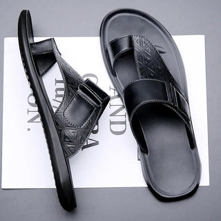 Classic leather everyday sandals for women | Ashmere -3
