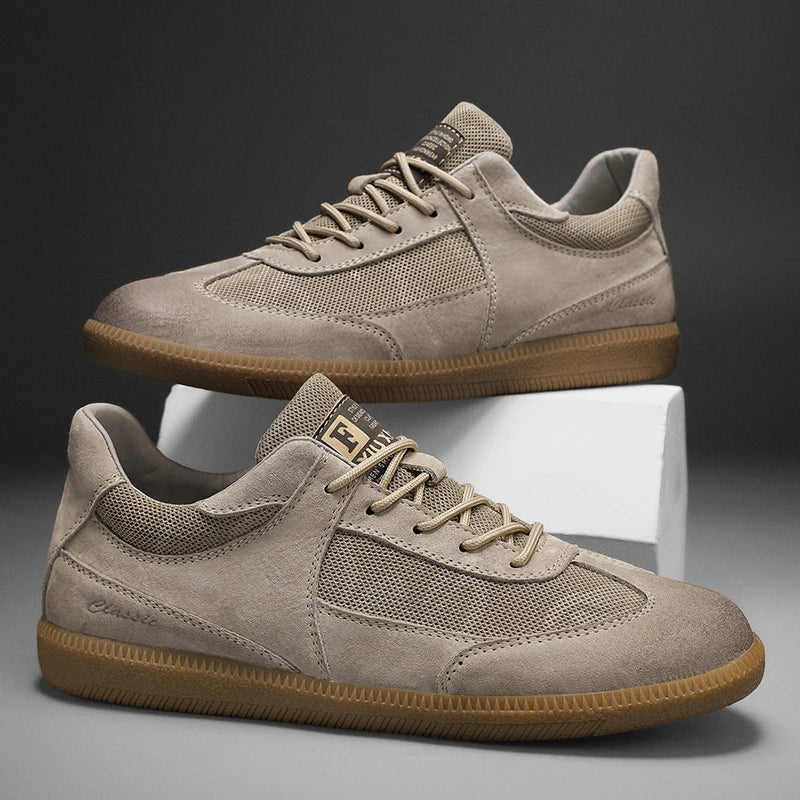 Classic low-top leather everyday trainers for men | Matteo -2