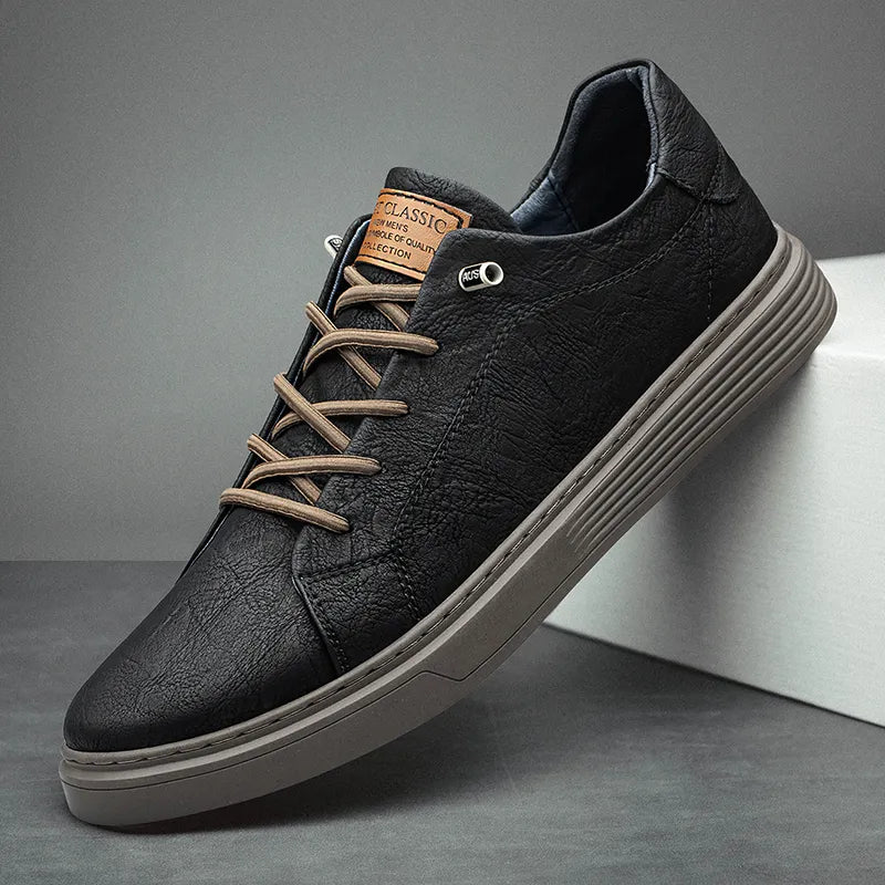 Genuine leather oxford-style trainers for men | Oxfords -3