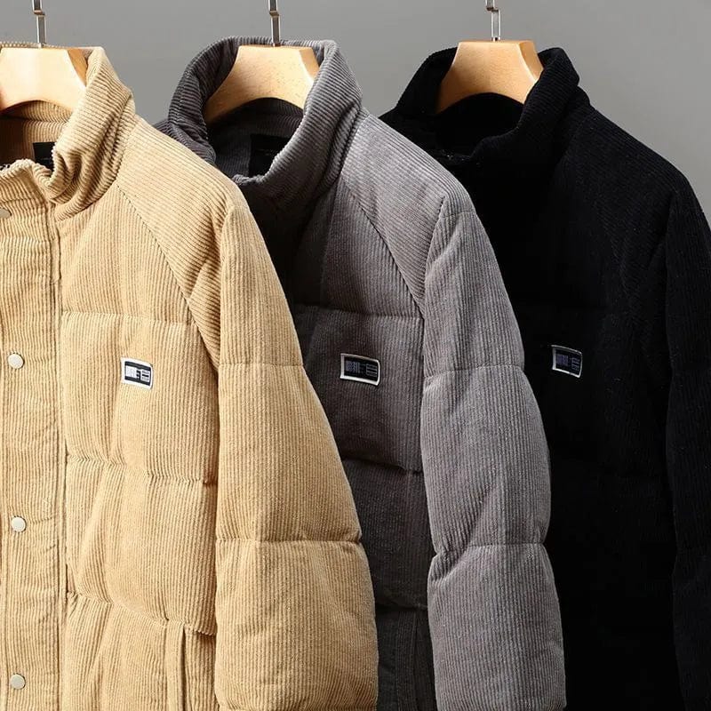 Warm padded hooded winter jacket for men | Donny -7