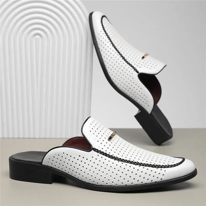 Capri Slip-On Leather Slides Men| Ravello