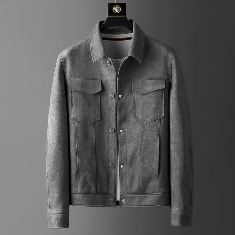Classic suede smart casual jacket for men | St. Clair -2
