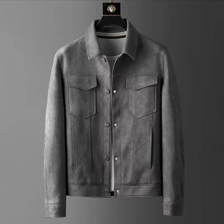 Classic suede smart casual jacket for men | St. Clair -2