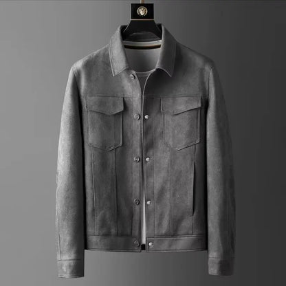 Classic suede smart casual jacket for men | St. Clair -2