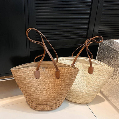 Odalys | Woven Straw Shoulder Bag