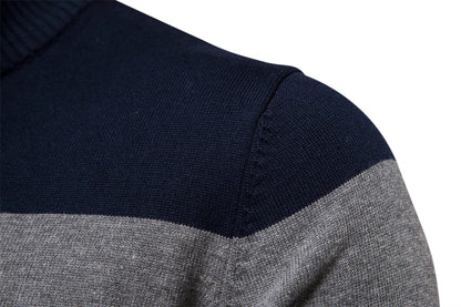 Soft quarter-zip cosy everyday jumper for men | Burk -13