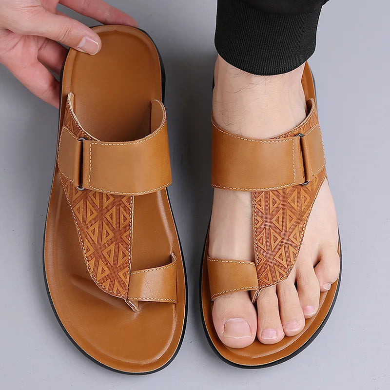 Classic leather everyday sandals for women | Ashmere -8