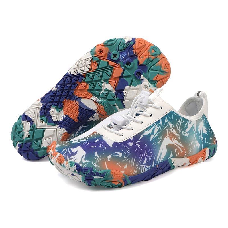 Yolandra | Floral Print Wide Toe Barefoot Sneakers