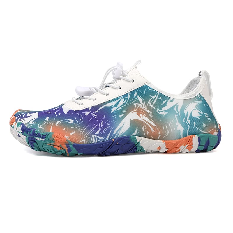 Yolandra | Floral Print Wide Toe Barefoot Sneakers