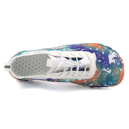 Yolandra | Floral Print Wide Toe Barefoot Sneakers