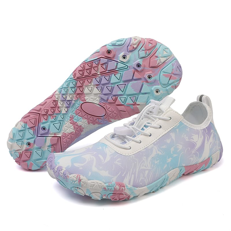 Yolandra | Floral Print Wide Toe Barefoot Sneakers