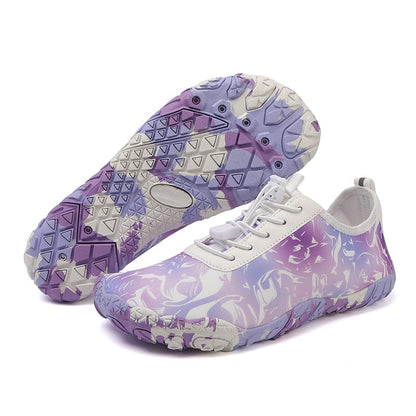 Yolandra | Floral Print Wide Toe Barefoot Sneakers