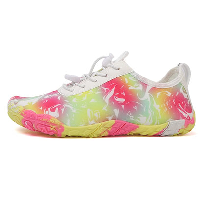 Yolandra | Floral Print Wide Toe Barefoot Sneakers