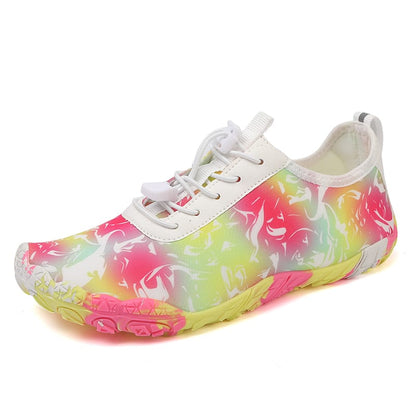 Yolandra | Floral Print Wide Toe Barefoot Sneakers