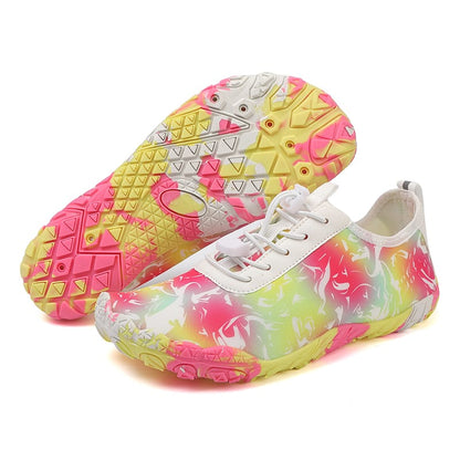 Yolandra | Floral Print Wide Toe Barefoot Sneakers