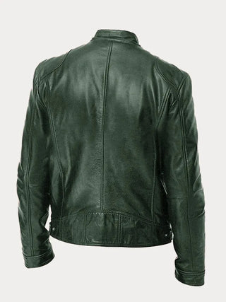 Italian casual leather jacket for men | Rino -12