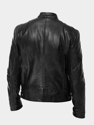 Italian casual leather jacket for men | Rino -16