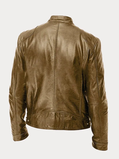 Italian casual leather jacket for men | Rino -13