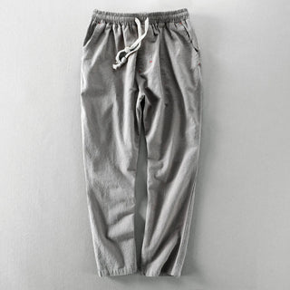Relaxed straight-leg everyday cotton trousers for men | Hiro -5