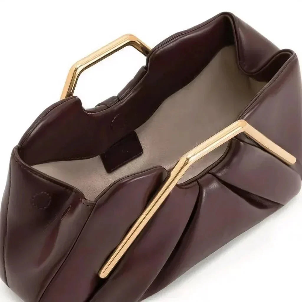 Solenne | Women's Origami Fold Leather Clutch