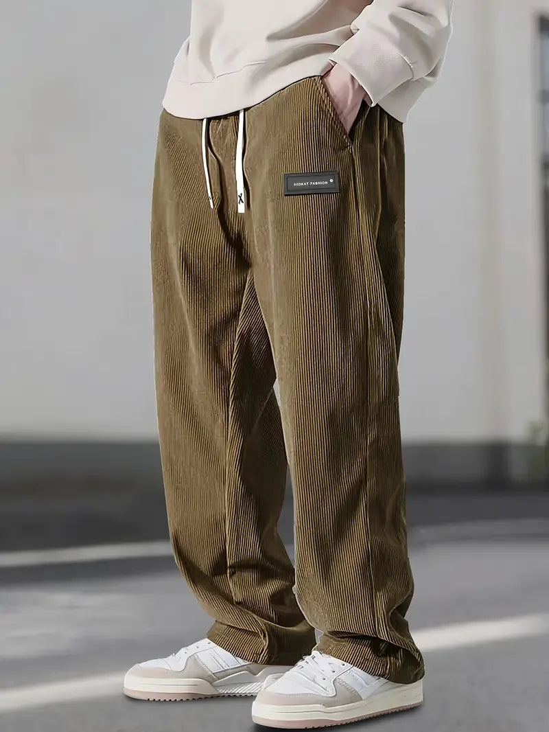 Elijah | Men's Corduroy Elastic Waist Trouser
