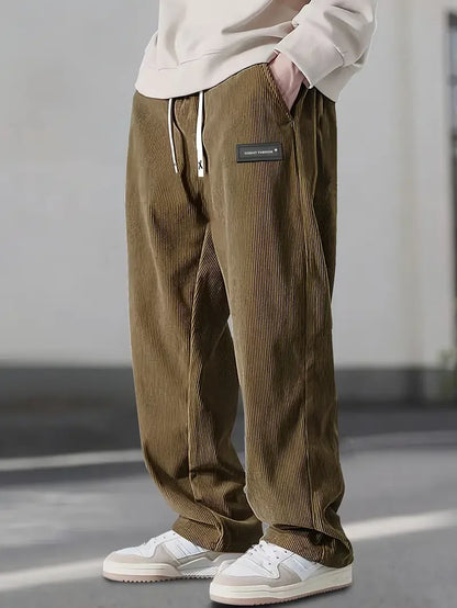 Elijah | Men's Corduroy Elastic Waist Trouser