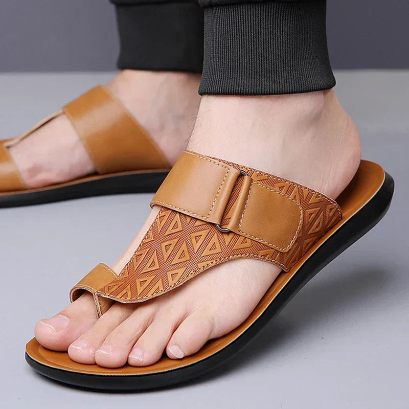 Classic leather everyday sandals for women | Ashmere -6