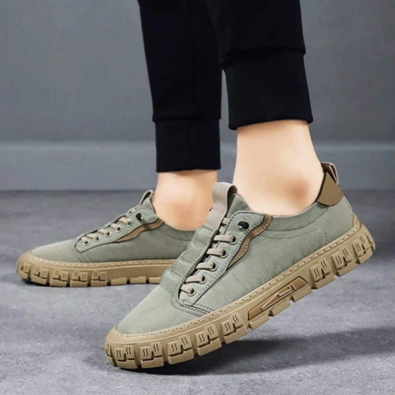 Callum | Men's Breathable Lace-Up Platform Sneaker
