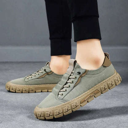 Callum | Men's Breathable Lace-Up Platform Sneaker