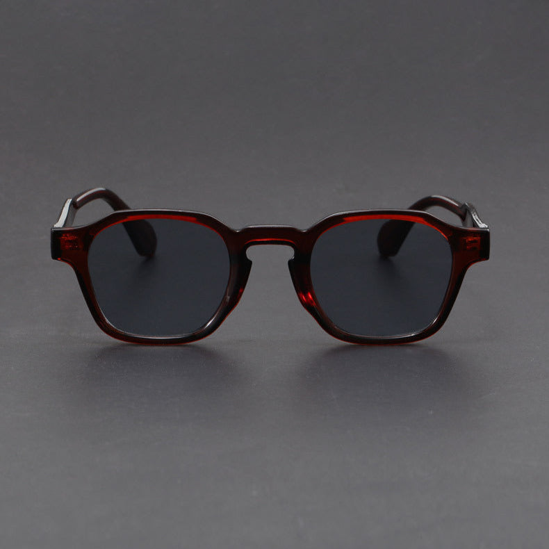 Square retro reinforced-hinge sunglasses for men | Maven -9