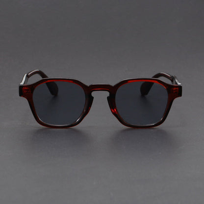 Square retro reinforced-hinge sunglasses for men | Maven -9