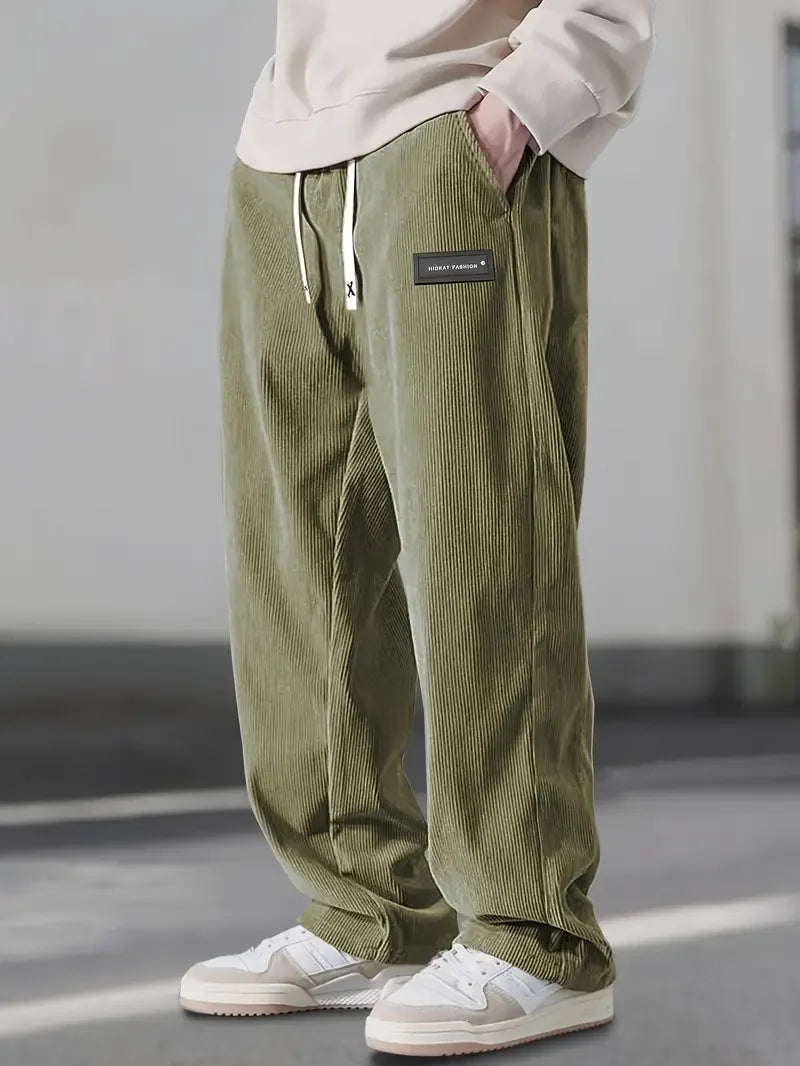 Elijah | Men's Corduroy Elastic Waist Trouser