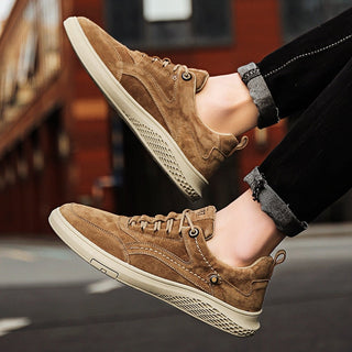 Suede cushioned casual everyday trainers for men | 1987 -13