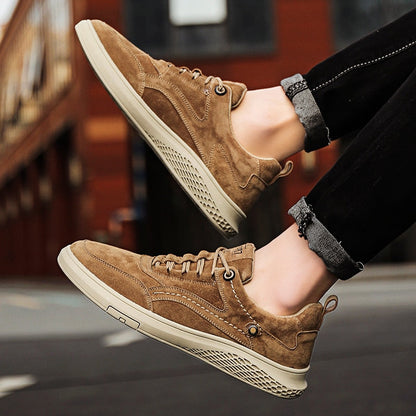 Suede cushioned casual everyday trainers for men | 1987 -13