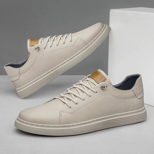 Genuine leather oxford-style trainers for men | Oxfords -1