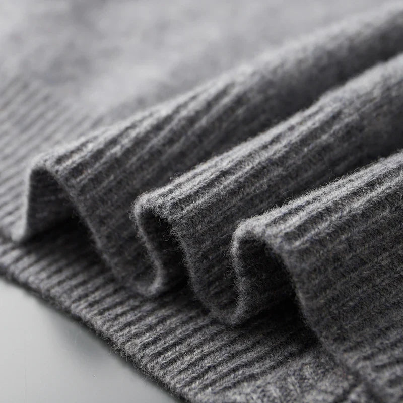 Pure cashmere zip everyday jacket for men | Riku -13