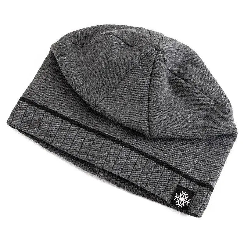 Warm knitted luxury winter beanie for men | Snowcap -4